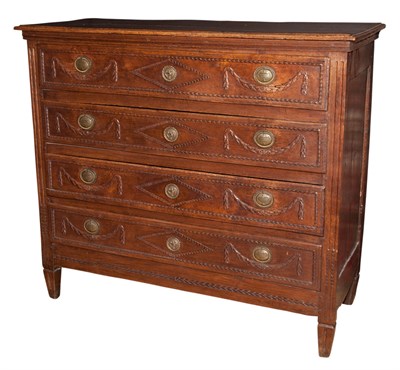 Lot 201 - French Oak Chest of Drawers 19th Century...