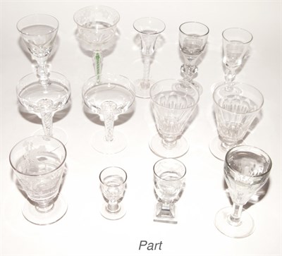 Lot 221 - Group of Glass Stemware and Table Articles...