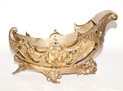 Lot 224 - Napoleon III Style Gilt Cast Metal Sleigh-Form...