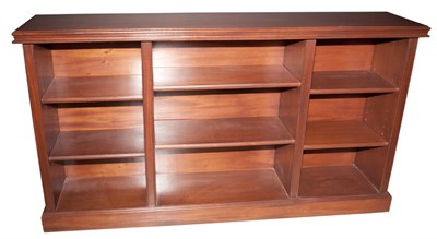 Lot 231 - Mahogany Open Bookcase Height 36 inches, width...