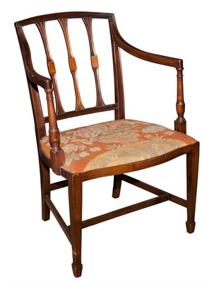 Lot 235 - George III Style Mahogany Open Armchair