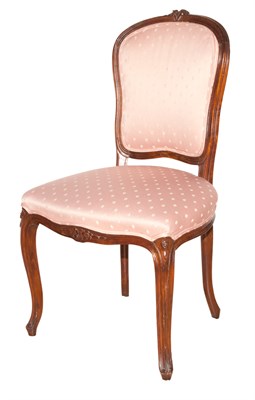 Lot 237 - French Provincial Style Upholstered Fruitwood...