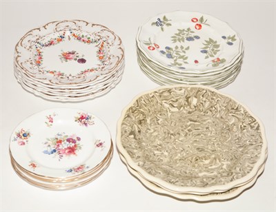 Lot 240 - Group of Porcelain Plates Approximately thirty-...