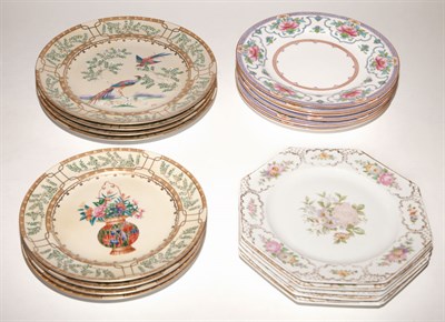 Lot 251 - Group of Porcelain Plates Approximately twenty-...