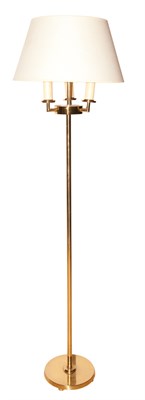 Lot 255 - Brass Floor Lamp Height overall 53 inches.