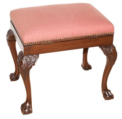 Lot 73 - George I Style Mahogany Stool Length 22 inches.
