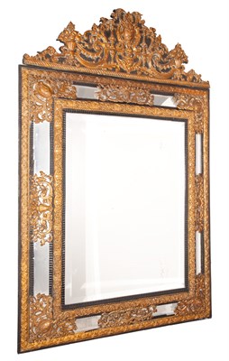 Lot 90 - Baroque Style Painted Metal Mirror Height 59...