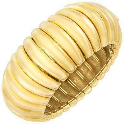 Lot 186 - Gold Cuff Bangle Bracelet