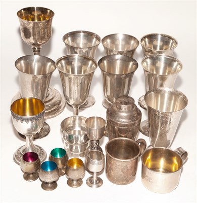 Lot 295 - Group of Silver Goblets and Beakers...