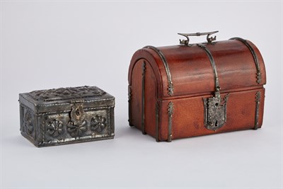 Lot 690 - South American Silver Covered Box 19th Century...