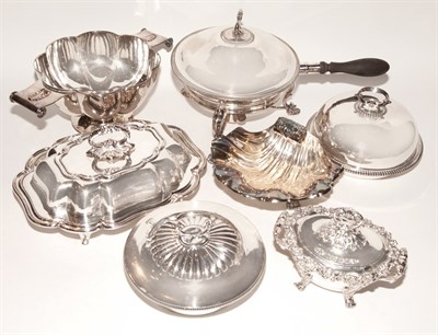 Lot 299 - Group of Seven Silver Plated Serving Pieces