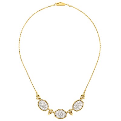 Lot 510 - Two-Color Gold and Diamond Necklace, Buccellati