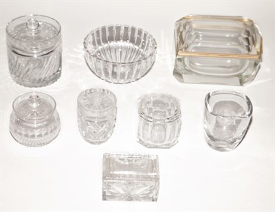 Lot 312 - Group of Six Glass Covered Boxes Length of...