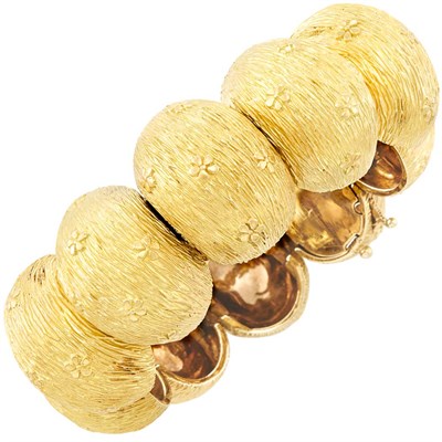 Lot 718 - Gold Bracelet-Watch