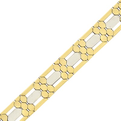 Lot 633 - Two-Color Gold Bracelet, France