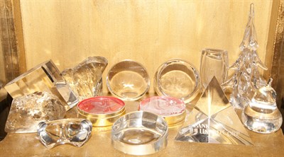 Lot 366 - Group of Glass Desk Articles Approximately...