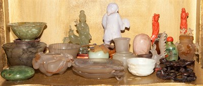 Lot 367 - Group of Asian Hardstone Articles...