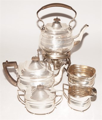 Lot 293A - Crighton Silver Five-Piece Tea Service Total...