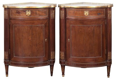 Lot 450 - Pair of Louis XVI Gilt-Bronze Mounted Mahogany...
