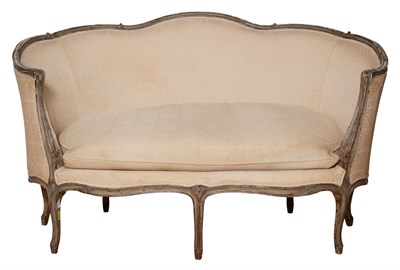 Lot 203 - Louis XV Style Upholstered Painted Wood Canapé...