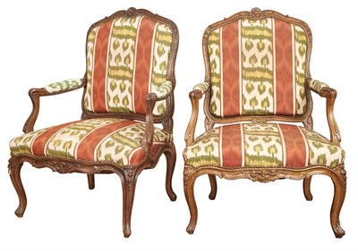 Lot 441 - Assembled Pair of Louis XV Upholstered...