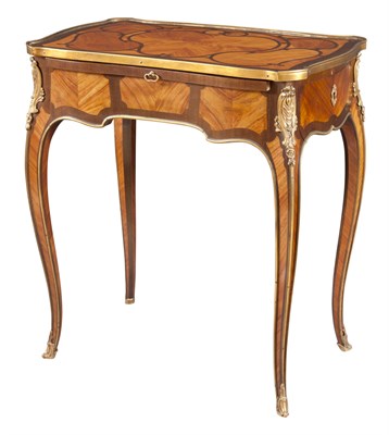Lot 324 - Louis XV Style Gilt-Bronze Mounted Marquetry...