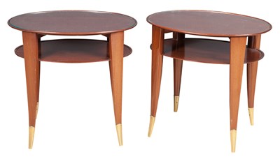 Lot 507 - Pair of Art Deco Style Mahogany Low Tables...