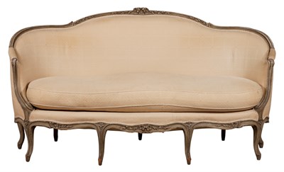 Lot 471 - Louis XV Style Upholstered Painted Wood Loose...