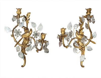Lot 474 - Pair of Louis XV Style Gilt-Bronze and Rock...