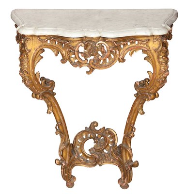 Lot 190 - Louis XV Style Marble Top Painted and Parcel...