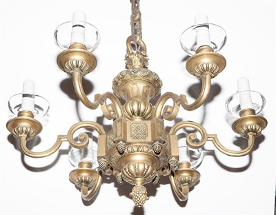 Lot 384 - Louis XIV Style Gilt-Bronze Six-Light...