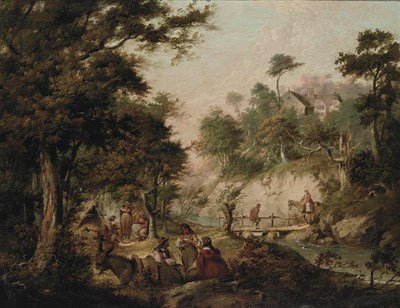 Lot 91 - Circle of Nicolas Bernard Lepicie A Wooded...