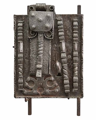 Lot 686 - Wrought Iron Hasp Lock and Key 16th Century or...