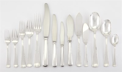 Lot 397 - Henri Lapparra Silver Flatware Service...