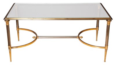 Lot 158 - Neoclassical Style Steel and Brass Coffee...
