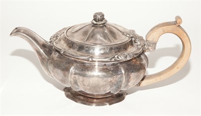Lot 406 - George IV Sterling Silver Teapot Benjamin...