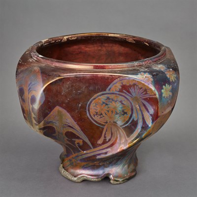 Lot 293 - Weller Sicard Art Nouveau Iridescent Glazed...