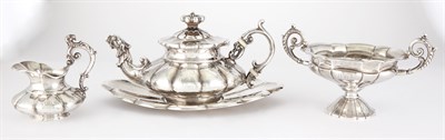 Lot 393 - Continental Silver Breakfast Set Comprising a...