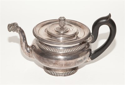 Lot 404 - Continental Silver Teapot 19th Century Length...