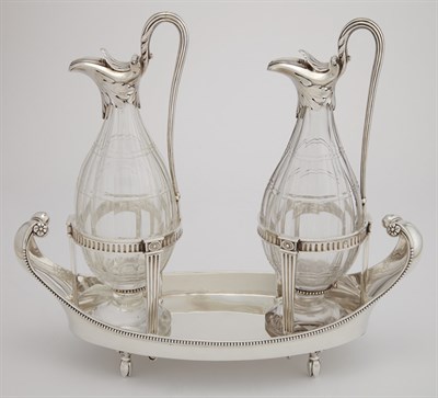 Lot 461 - George III Sterling Silver Cruet Frame Thomas...