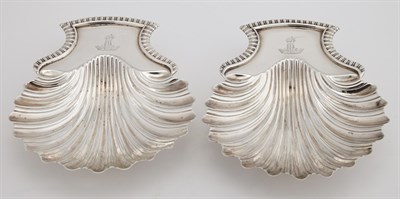 Lot 474 - Pair of George III Sterling Silver Butter...