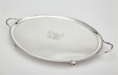 Lot 469 - George III Sterling Silver Two-Handled Tray...
