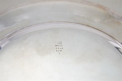 Lot 422 - Group of Four Sterling Silver Trays Diameter...