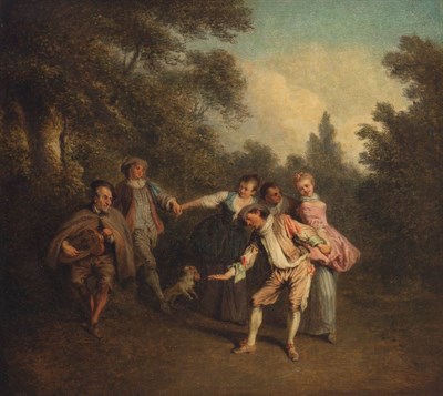 Lot 76 - School of Jean-Baptiste Pater Couples Dancing...