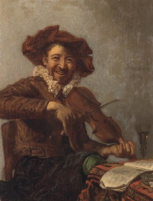 Lot 54 - Attributed to Gerrit Berckheyde Violinist ( La...
