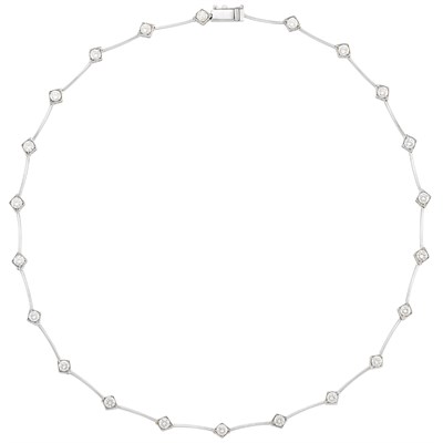 Lot 305 - White Gold and Diamond Necklace, Valente