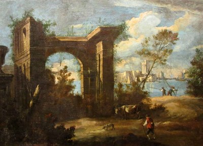 Lot 86 - Venetian School 18th Century A Capriccio of...