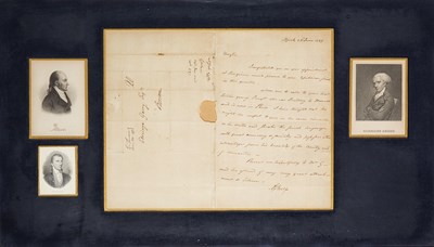 Lot 116 - BURR, AARON Autograph letter signed to...
