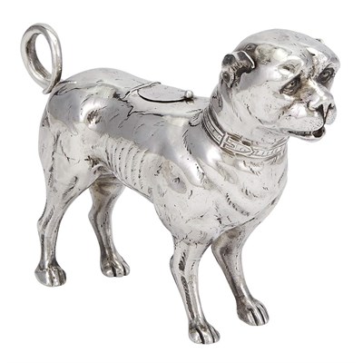 Lot 491 - Continental Silver Novelty Cream Jug With...
