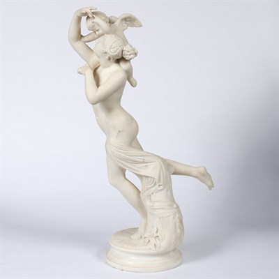 Lot 352 - Italian Marble Figure of a Nude Woman with...